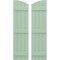 Ekena Millwork Americraft 4-Board (3 Batten) Wood Joined Board-n-Batten Shutters w/Ellipt Top, ARW401BE414X77SGH, PR ARW401BE414X77SGH - alternate 1